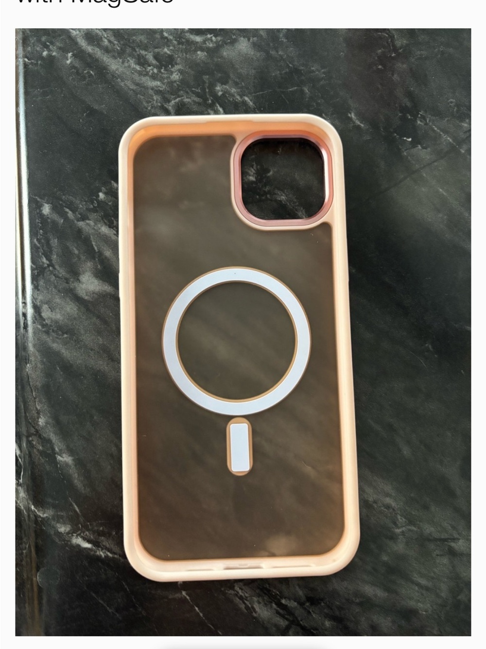 Pink Magnetic-compatible Phone Case for iPhone 15 Plus - Slim Protective Cover